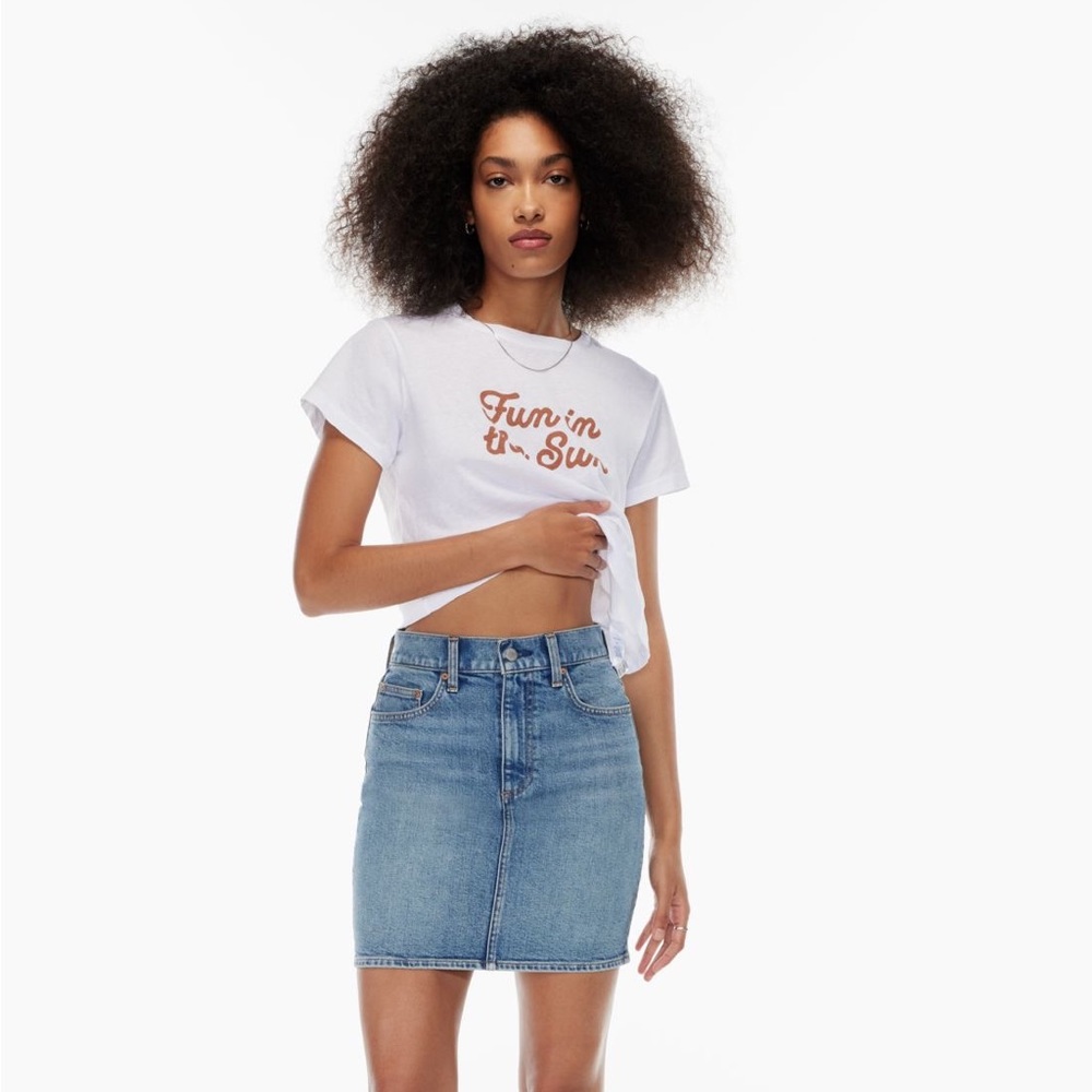 NWT Denim Forum Pin-Up Skirt